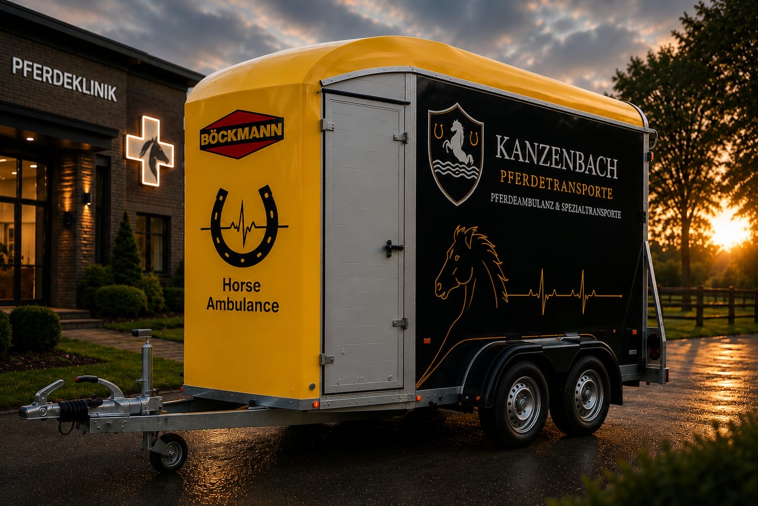 Ambulanz-/Transportanhänger von Pferdetransport Kanzenbach